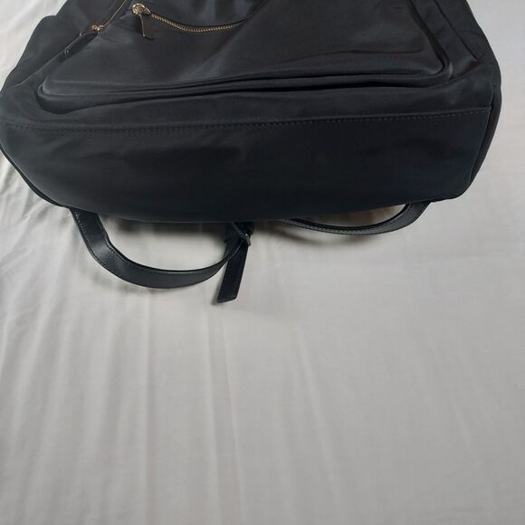 Kate Spade Nylon Backpack Black Gold Hardware Large Laptop School Travel Tote - Picture 7 of 16